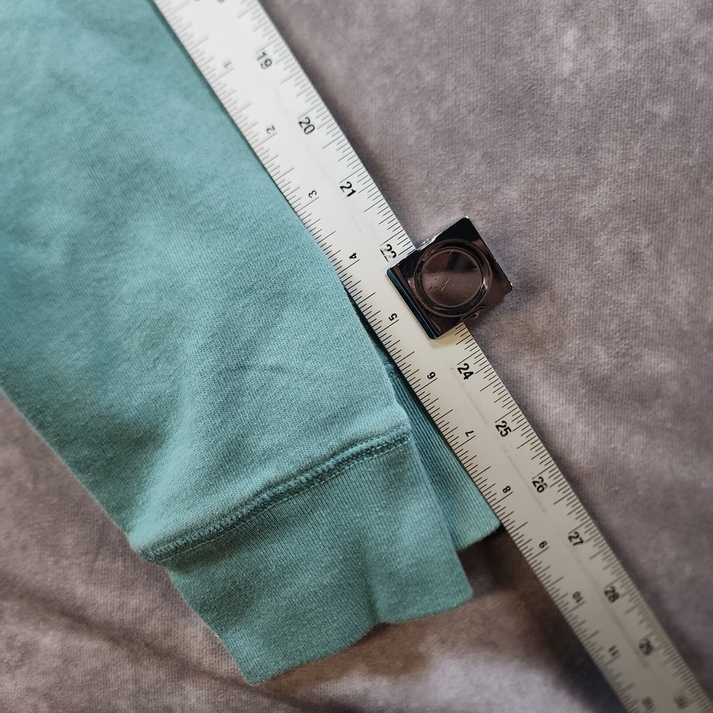 Aeropostale AERO Teal Full Zip Hoodie M Distressed Applique Y2K Mall Style - Picture 5 of 7